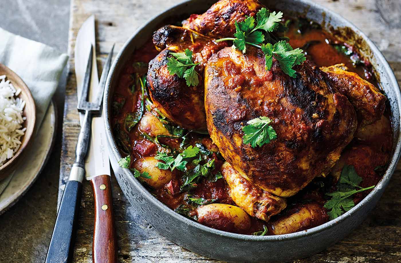 Bombay Chicken made with Madhuban Bhoona Sauce